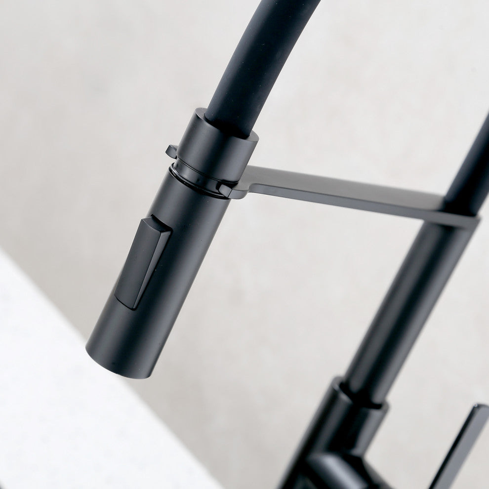 Single Handle Deck Mounted High Arc Pull Out  Kitchen Faucet