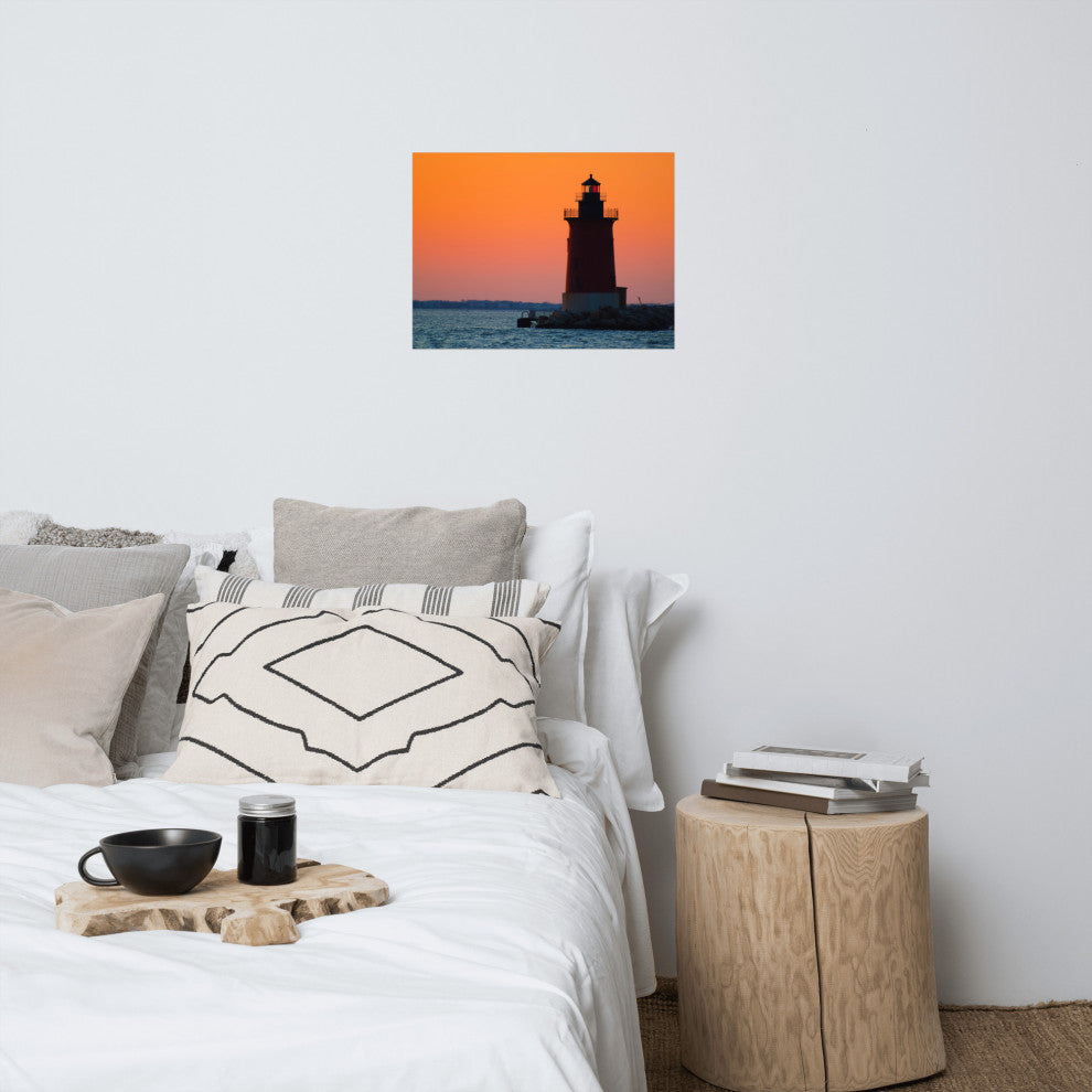 Sunset at Henlopen State Park 3 Landscape Photo Unframed Wall Art Print, 18" X 24"