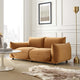 Copious Performance Velvet Loveseat Cognac