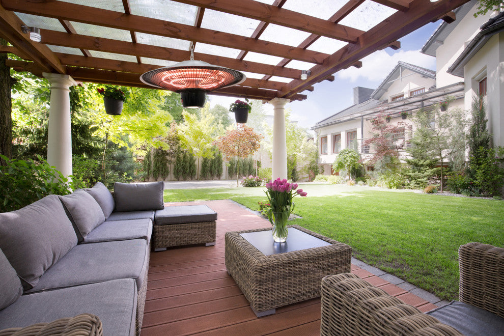 Infrared Heater With Led Light, Hanging With Remote Control