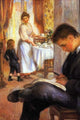 Breakfast at Berneval - Gallery Wrapped Canvas Art 28" x 42"