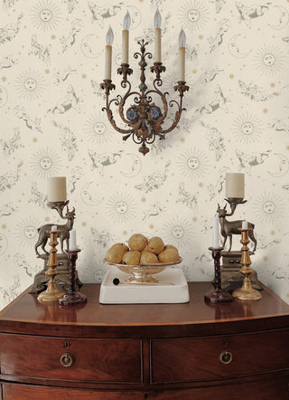 Zodiac Dreams Linen Peel and Stick Wallpaper