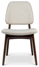 Modern Brazilian, Ariel, Side Chair, Nogal/Medley Ivory