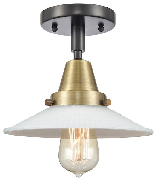 INNOVATIONS LIGHTING 447-1C-BAB-G1 Halophane Flush Mount