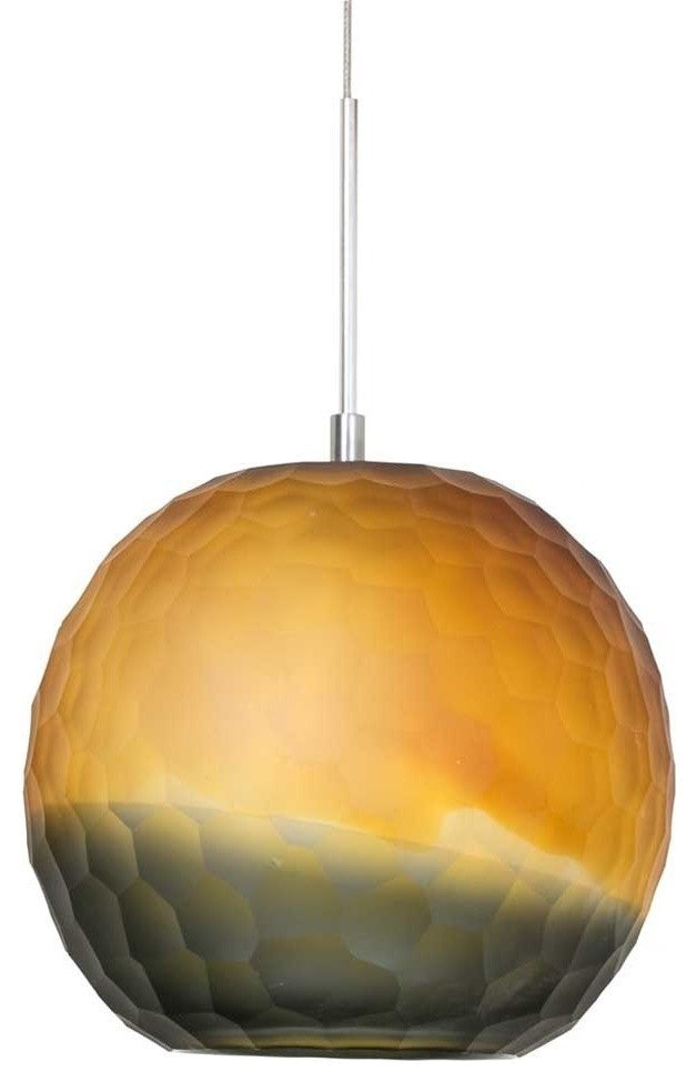 Light Low Voltage Pendant And Canopy Kit, Amber Bronze, Bronze Smoke Gradient Sa