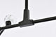 10 Light Pendant, Black