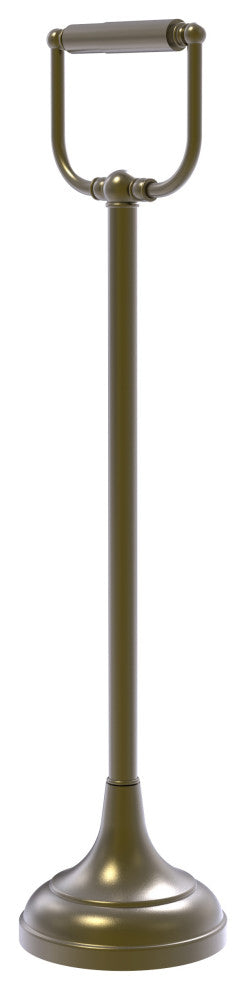 Free Standing Toilet Tissue Holder, Antique Brass
