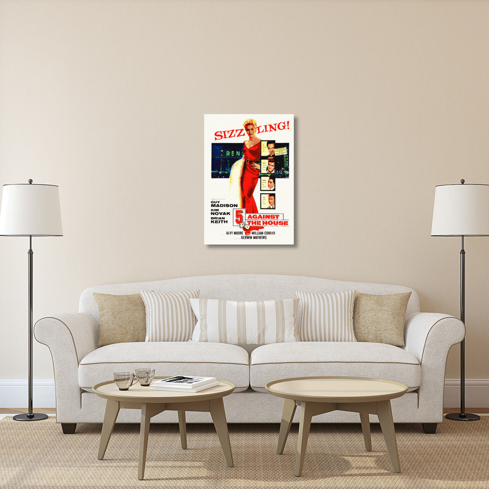 "5 Against the House" Stretched Canvas Giclee by Hollywood Photo Archive, 28x40"