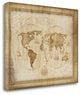 "World Map" By Jennifer Pugh, Giclee Print on Gallery Wrap Canvas, Ready to Hang