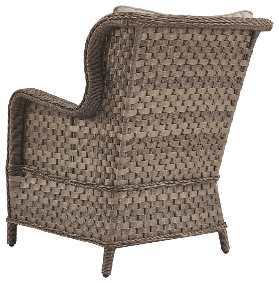 Patio Lounge Chairs With Cushioned Seats and All Weather Wicker Design
