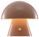 Porcini 7" Rechargeable/Cordless Iron Integrated LED Mushroom Table Lamp, Pink