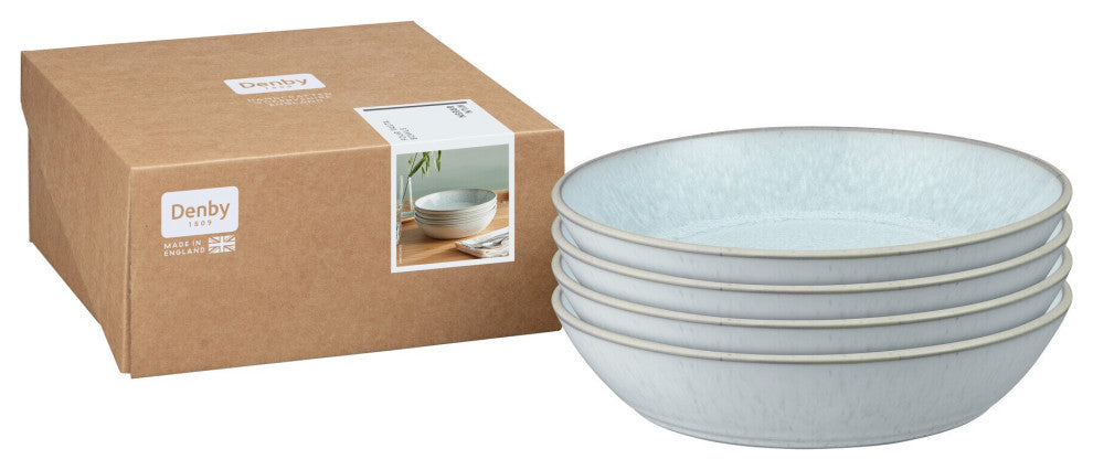 Kiln Green by Denby Pasta Bowls, Set of 4