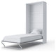 Contempo Vertical Wall Bed, European Twin Size with 2 cabinets, White/Grey