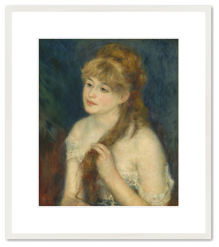 Young Woman Braiding Her Hair, 1876