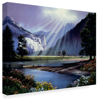 "Light Over Mountain Scene" by Anthony Casay, Canvas Art, 24"x18"