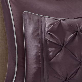 Madison Park Essentials Joella 24 Piece Room, a Bag, Plum