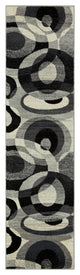Surya Riley RLY-5106 7'10"x10'10" Rug, Medium Gray/Black/White