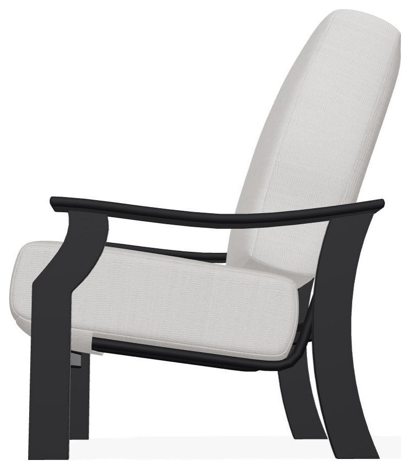 St. Catherine Deep Seat Outdoor Armchair, Tabloid Cloud/Black