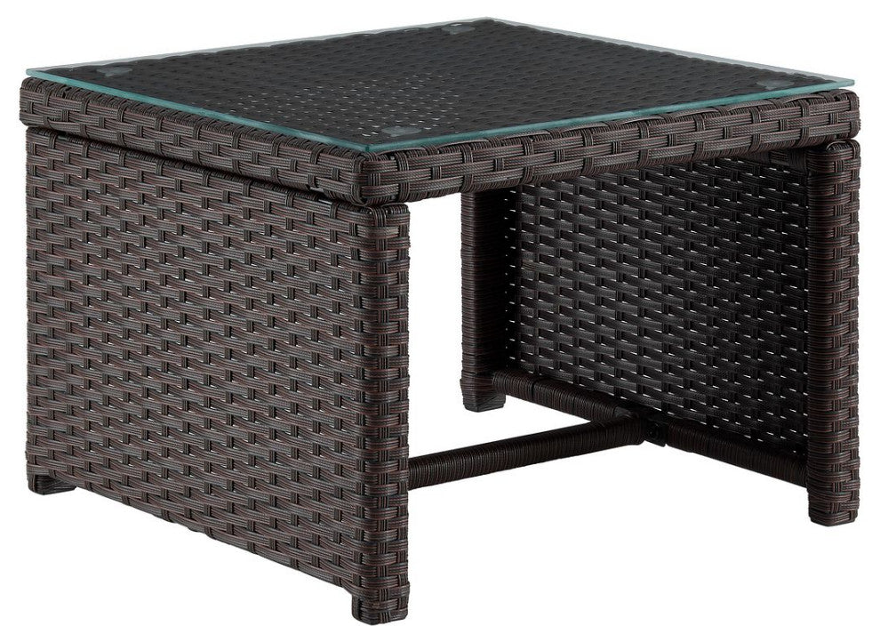 Manhattan Comfort Menton Steel Rattan 2-Piece Patio Set