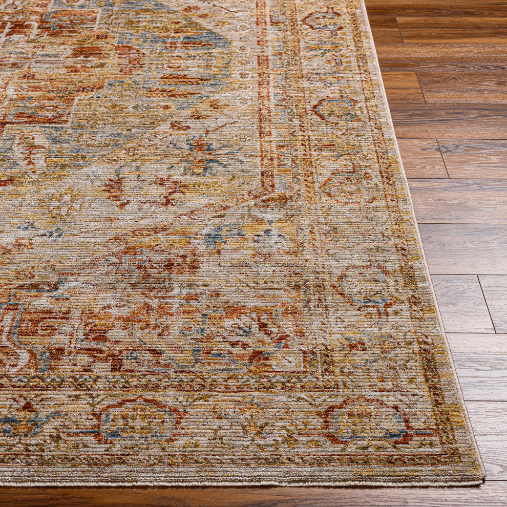 Naila IAL-2300 Red/Ivory Machine Woven 7'10" x 10'3" Rug