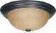 3-Light 15" Flush Fixture, Mahogany Bronze