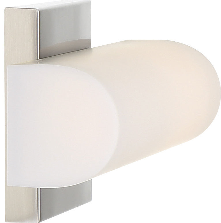 Nuvo Bend 1-Light LED Brushed Nickel Small Vanity Light