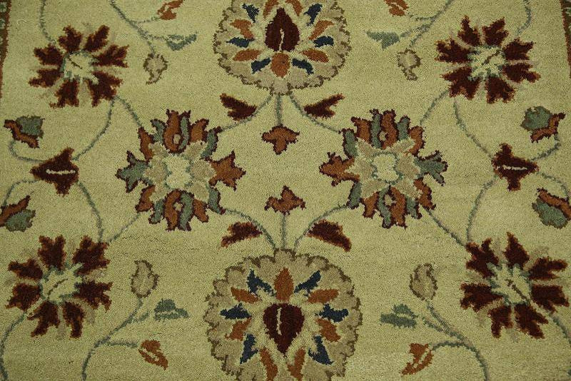 Ziegler All-Over Hand-Tufted Indian Oriental Area Rug, Brown, 5x8'