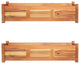 Vidaxl Garden Raised Beds 2-Piece Acacia Wood 39.4"x11.8"x9.8"