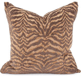 Exotic Bengal Gold Chenille Pillow