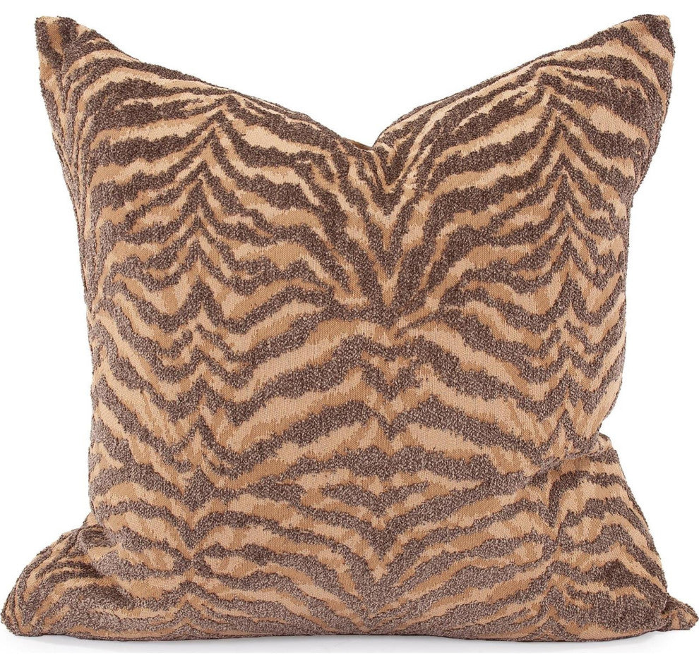 Exotic Bengal Gold Chenille Pillow