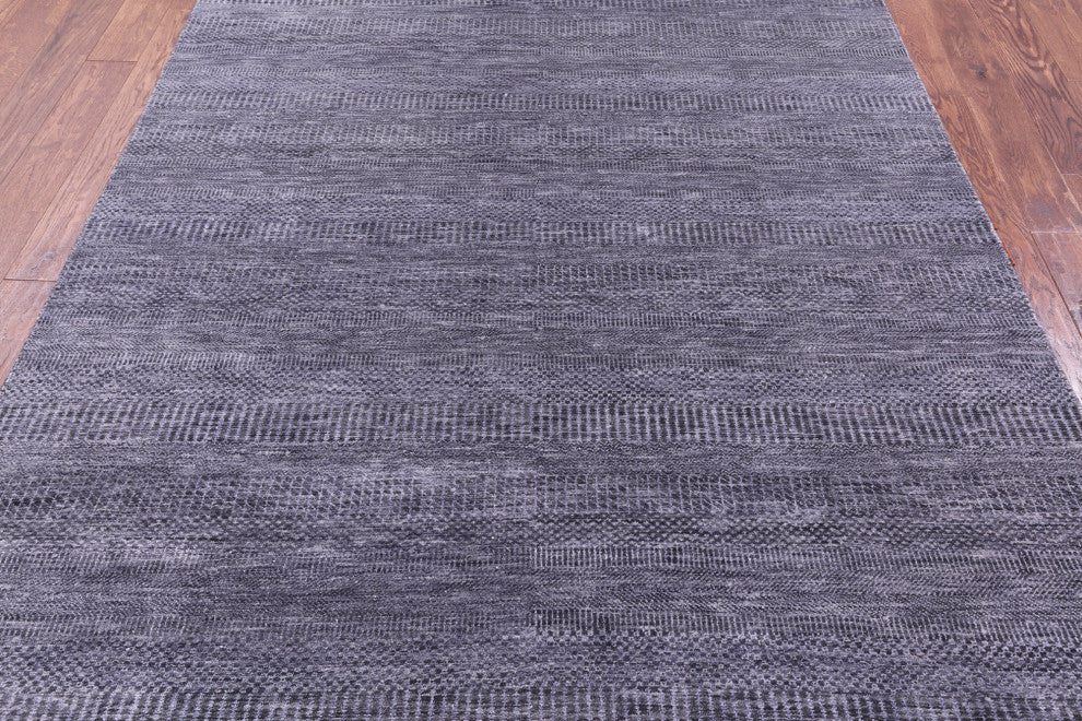 6' 1" X 9' 0" Wool and Silk Savannah Grass Handmade Rug Q11953