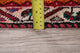 Consigned, Vintage Handmade Persian Oriental Low Pile Carpet, Red, 10'8"X3'11"