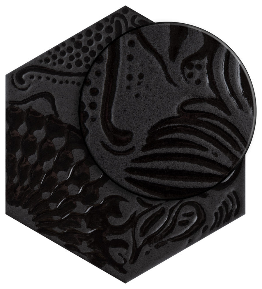 Gaudi Lux Hex Porcelain Floor and Wall Tile, Sample