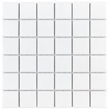 Metro Quad Matte White Porcelain Floor and Wall Tile