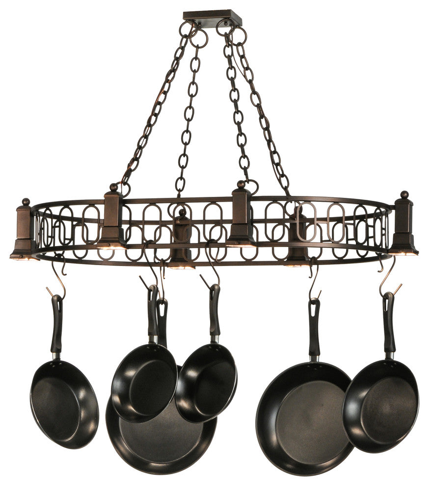 42.5"L Revival Deco Oblong Pot Rack