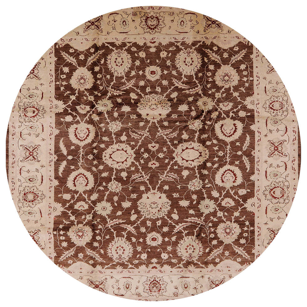 Ahgly Company Indoor Round Mid-Century Modern Area Rugs, 3' Round