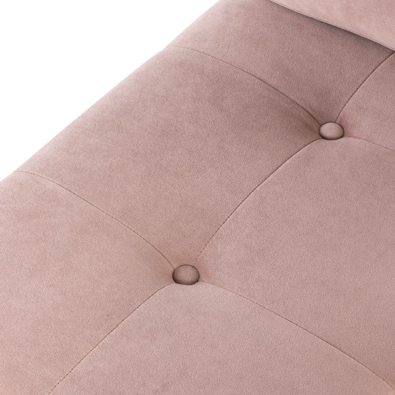 Janis Blush Fabric Armless Sofa Seat, HGSC597
