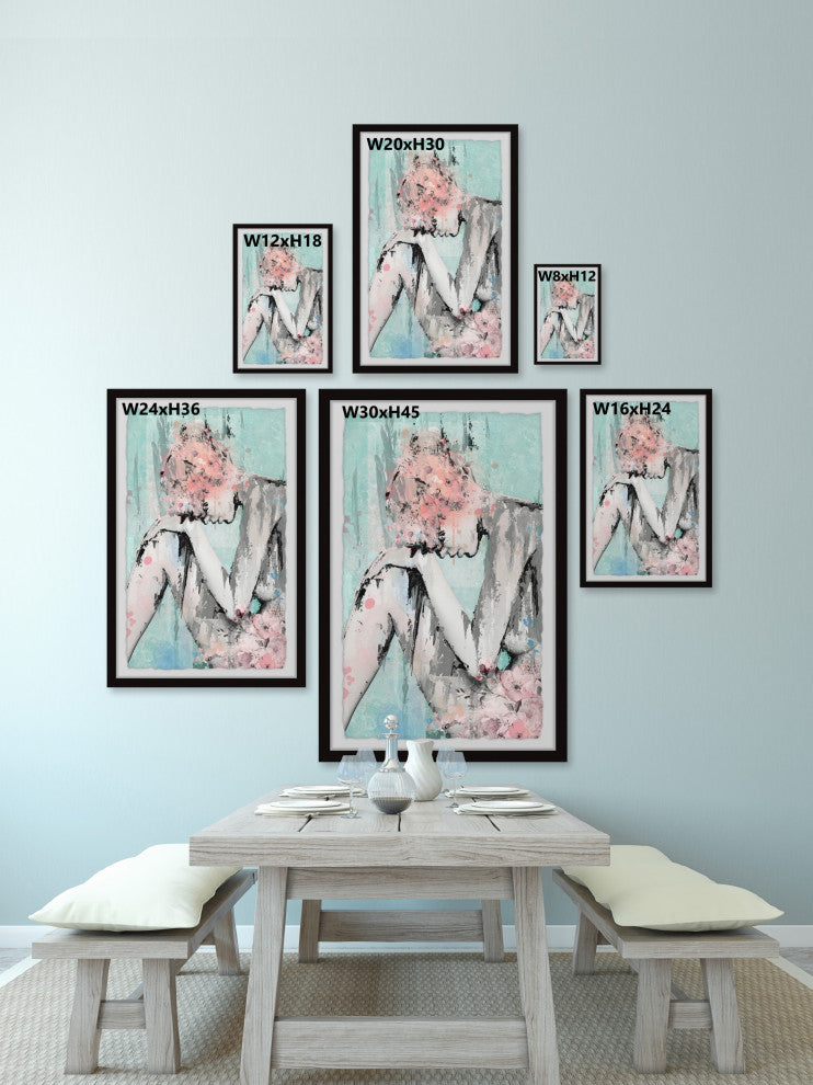 "Speechless" Framed Painting Print, 8x12