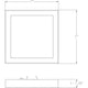 Everlume Collection White 7" Edgelit Square