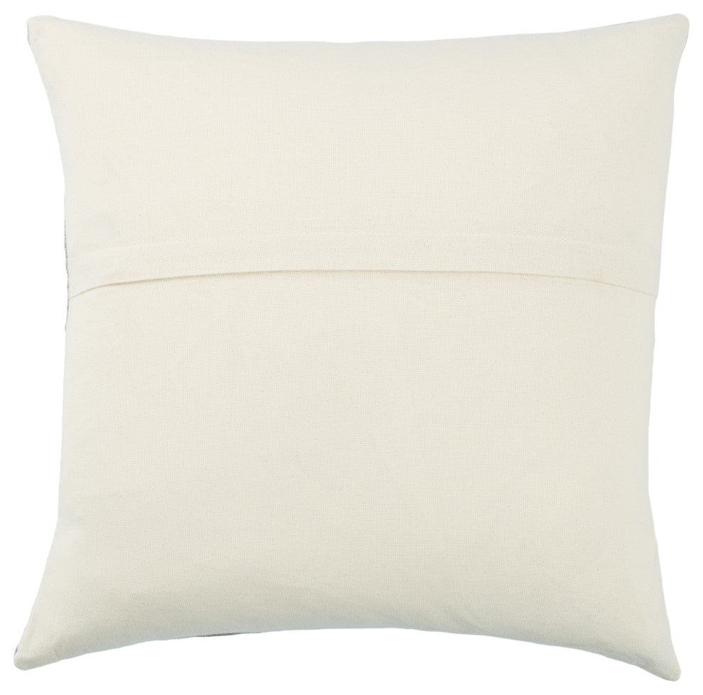 Jaipur Living Pungro Tribal Sky Blue/Coral Poly Fill Pillow 18" Square