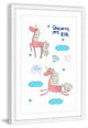 "Unicorns Are Real III" Framed Painting Print, 30"x45"