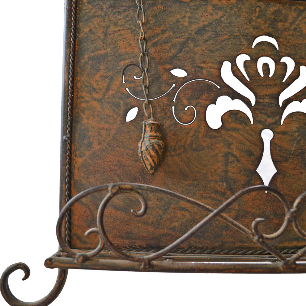 Antique Metal Cookbook Stand, Book Holder, Easel, Weighted Chains