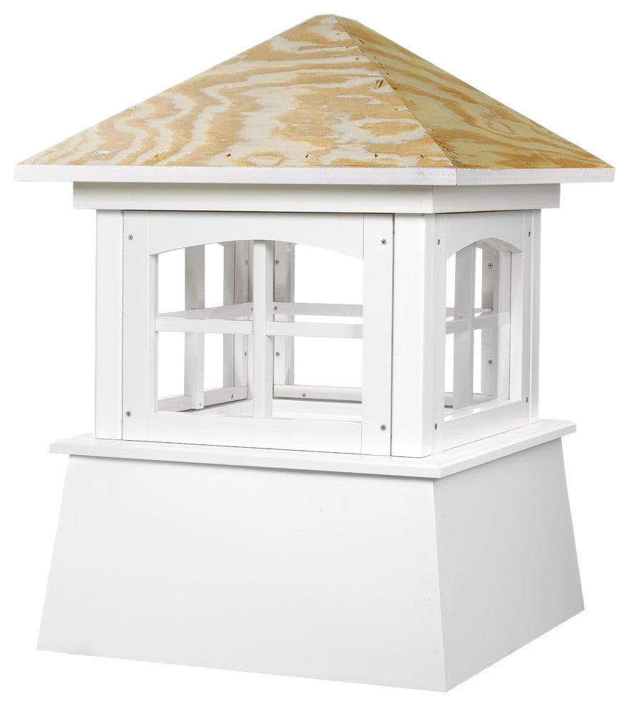 Brookfield Vinyl Cupola With Wood Roof, 36"x49"