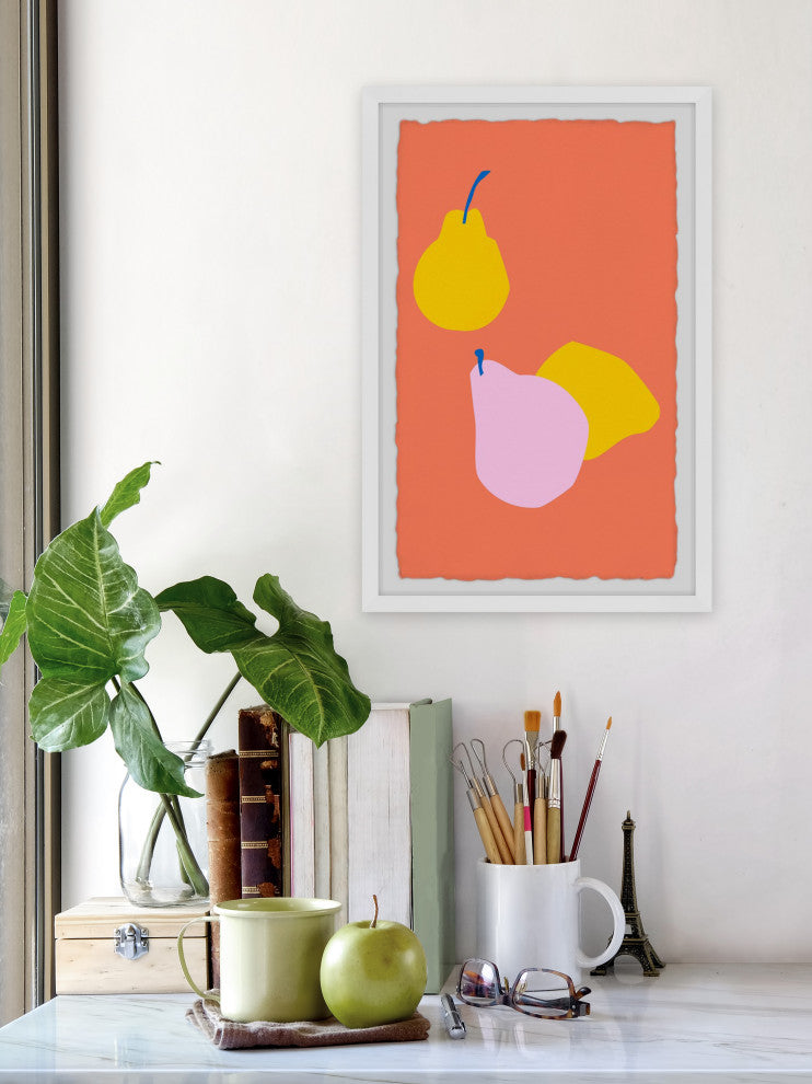 "Juicy Pears" Framed Painting Print, 8x12