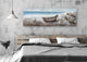 "Boat at the Lake" Hand Painted Canvas Art, 60"x20" - Wrapped Canvas Painting