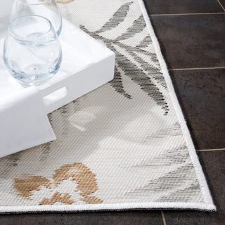 Safavieh Sunrise Collection SUN675 Indoor-Outdoor Rug, Ivory/Grey Black, 8'x10'