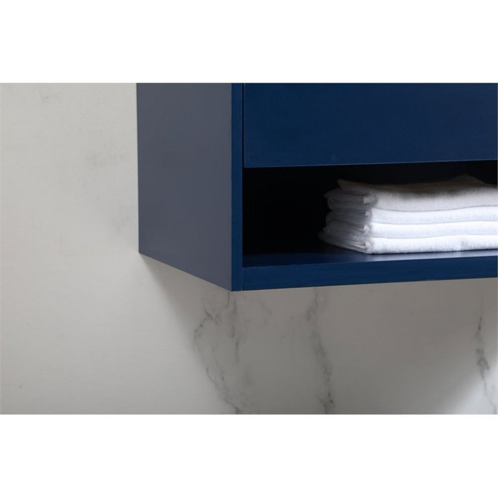 Elegant Decor Roman Bathroom Vanity Blue