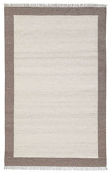 Nu Maison Soft Border Area Rug, Brown, 8'x10'