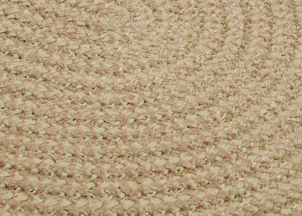 Colonial Mills Softex Check CX26 Celery Check Traditional Area Rug, Oval 2'x12'