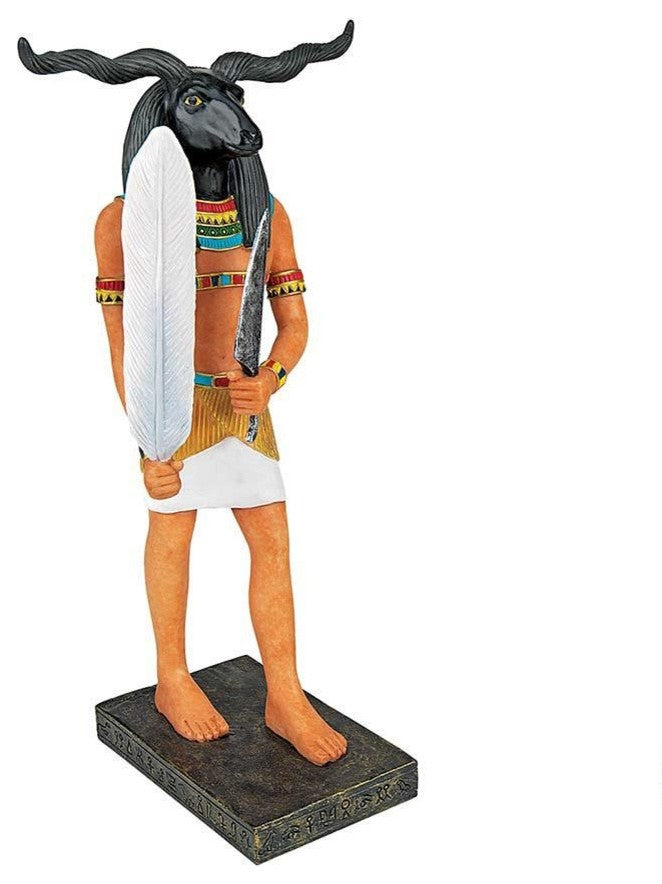 8" Classic Ancient Egyptian Statue Khnum God Sculpture Figurine
